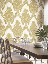 Wallpaper Pineapple Plantation Wallpaper // Gold