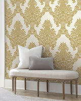 Wallpaper Pineapple Plantation Wallpaper // Gold