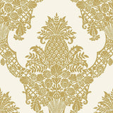 Wallpaper Pineapple Plantation Wallpaper // Gold
