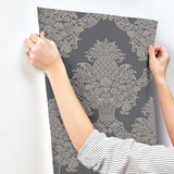 Wallpaper Pineapple Plantation Wallpaper // Grey