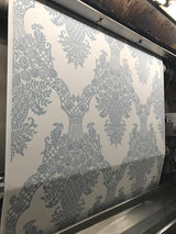 Wallpaper Pineapple Plantation Wallpaper // Periwinkle & White