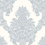 Wallpaper Pineapple Plantation Wallpaper // Periwinkle & White