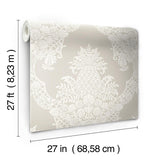 Wallpaper Pineapple Plantation Wallpaper // Taupe