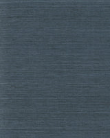Wallpaper Plain Grass Sisal Grasscloth Wallpaper // Blue