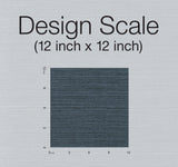 Wallpaper Plain Grass Sisal Grasscloth Wallpaper // Blue