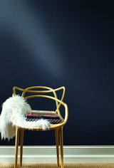 Wallpaper Plain Grass Sisal Grasscloth Wallpaper // Blue