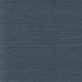 Wallpaper Plain Grass Sisal Grasscloth Wallpaper // Blue
