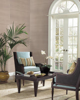 Wallpaper Plain Sisal Grasscloth Wallpaper // White