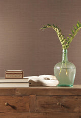 Wallpaper Plain Sisal Wallpaper Wallpaper // Brown