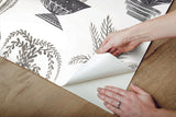Wallpaper Plant Party Peel & Stick Wallpaper // Black