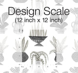 Wallpaper Plant Party Peel & Stick Wallpaper // Black