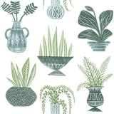 Wallpaper Plant Party Peel & Stick Wallpaper // Green