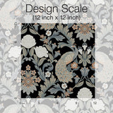 Wallpaper Plume Dynasty Wallpaper // Black