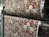 Wallpaper Plume Dynasty Wallpaper // Red Metallic