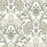 Wallpaper Plume Dynasty Wallpaper // White & Neutral Metallic