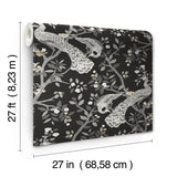 Wallpaper Plume Wallpaper // Black & Gold