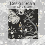 Wallpaper Plume Wallpaper // Black & Gold