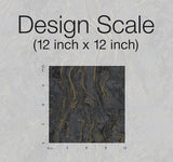 Wallpaper Polished Marble Wallpaper // Black