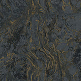 Wallpaper Polished Marble Wallpaper // Black