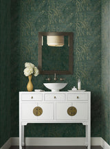 Wallpaper Polished Marble Wallpaper // Green