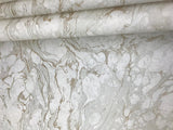 Wallpaper Polished Marble Wallpaper // White & Gold