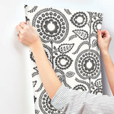 Wallpaper Pomegranate Bloom Wallpaper // Black & White