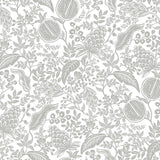 Wallpaper Pomegranate Wallpaper // White & Black