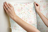 Wallpaper Posey Sidewall Peel & Stick Wallpaper // Pastel