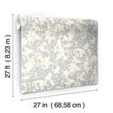 Wallpaper Pressed Leaves Wallpaper // Cream