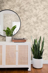 Wallpaper Pressed Petioles Wallpaper // Beige