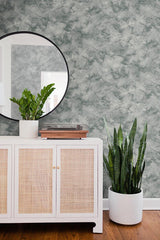 Wallpaper Pressed Petioles Wallpaper // Teal