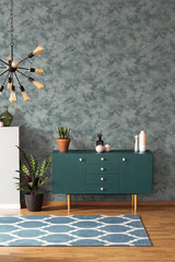 Wallpaper Pressed Petioles Wallpaper // Teal