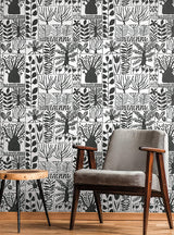 Wallpaper Primitive Trees Wallpaper // Black & White