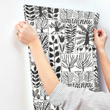 Wallpaper Primitive Trees Wallpaper // Black & White