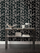 Wallpaper Primitive Vines Wallpaper // Black Metallic