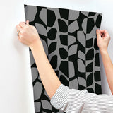 Wallpaper Primitive Vines Wallpaper // Black Metallic