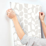 Wallpaper Primitive Vines Wallpaper // White & Cream