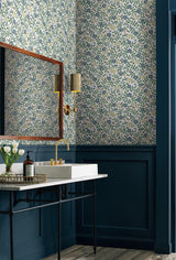 Wallpaper Primrose Peel & Stick Wallpaper // Blue & White