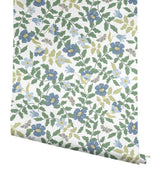 Wallpaper Primrose Peel & Stick Wallpaper // Blue & White