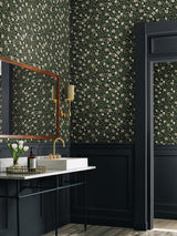 Wallpaper Primrose Peel & Stick Wallpaper // Off White & Black