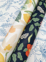 Wallpaper Primrose Peel & Stick Wallpaper // Rose & Navy
