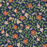 Wallpaper Primrose Peel & Stick Wallpaper // Rose & Navy