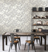 Wallpaper Prism Schematics Peel & Stick Wallpaper // Black & Gold