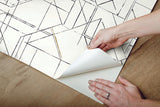 Wallpaper Prism Schematics Peel & Stick Wallpaper // Black & Gold