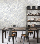 Wallpaper Prism Schematics Peel & Stick Wallpaper // Cobalt