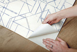 Wallpaper Prism Schematics Peel & Stick Wallpaper // Cobalt