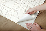 Wallpaper Prism Schematics Peel & Stick Wallpaper // Grey
