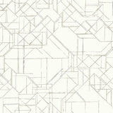 Wallpaper Prism Schematics Peel & Stick Wallpaper // Grey