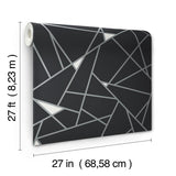 Wallpaper Prismatic Wallpaper // Black & Silver 