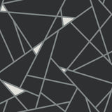 Wallpaper Prismatic Wallpaper // Black & Silver